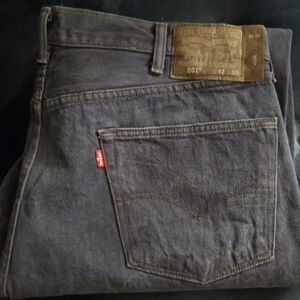 Levi's Men's Dark Gray Straight Jeans